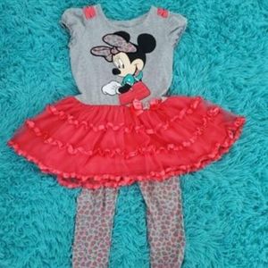 New no tags Disney Minnie Mouse set, Little girls 6x